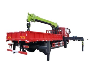 SIN0TRUK H0W0 4x2 <b>Flatbed</b> <b>Truck</b> Mounted 10 Tons Knuckle Boom <b>Truck</b> In Japan - Product Image 4