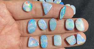 AAA australien Doublet opale pierre précieuse coloré opale pierre précieuse Cabochon australien monarque opale pierre précieuse en vrac faisant pour les bijoux - Product Image 2