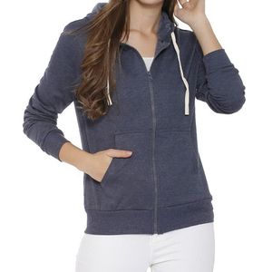 Precio al por mayor, logotipo personalizado impreso, sudaderas con capucha para mujer, MOQ bajo, sudaderas con capucha de secado rápido, Color sólido - Product Image 1