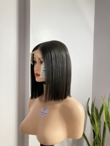 Hot Trend Bone Straight Hair Bob pelucas Super doble dibujado personalizado doble dibujado cabello humano crudo cutícula alineada - Product Image 4