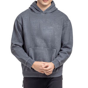 Custom printed hoodie service for clothing brands unisex cotton fleece pullover available wholesale with fast production - Product Image 5