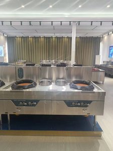 Estufa <span class=keywords><strong>Wok</strong></span> de gas industrial comercial RUITAI, cocina de GAS china con 2 quemadores y 1 calentador - Product Image 4