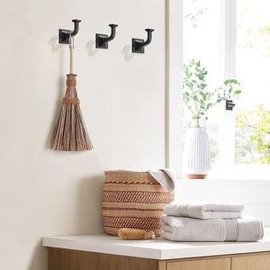 Crochets muraux décoratifs en bronze champagne crochets de robe en aluminium pour salle de bain chambre cuisine-pour serviette et matériel de vêtements - Product Image 4
