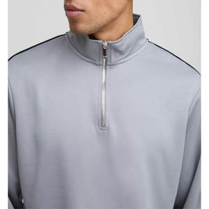 Ensemble de Tracksuits-2 pièces d'hiver pour hommes respirants sur mesure 100% coton avec sweat à capuche et pantalon à motif solide - Product Image 3