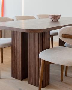 Venta al por mayor, gran oferta, cafetería nórdica moderna, comedor, sala de estar, restaurante, hogar, respaldo Simple, sillas de comedor laterales de madera maciza - Product Image 4