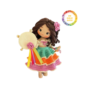 <span class=keywords><strong>Design</strong></span> personalizado de boneca de crochê, estilo artesanal Amigurumi com roupas fofas para presentear, exibir e vendas online - Product Image 1