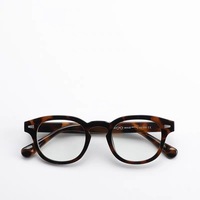 Dernières lunettes rétro ovales japonaises personnalisées pour hommes noires verres optiques lumière bleue montures de lunettes lunettes transparentes