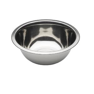 Comedero de acero inoxidable para perros y gatos en diseño duradero con acabado plateado, perfecto para servir comida y agua, cuenco plateado de Metal - Product Image 1