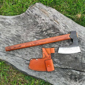 Wholesale Customized Bulk Orders OEM ODM Service Handmade Carbon Steel <b>Axe</b> With <b>Wooden</b> Handle <b>Axe</b> Outdoor Survival Camping <b>Axes</b> - Product Image 6
