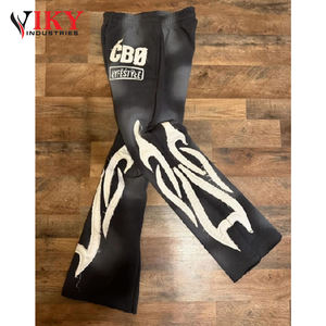 ชุดวอร์มปลายบานสำหรับผู้ชายกางเกงขาบานปักลายแบบกำหนดเอง - Product Image 5