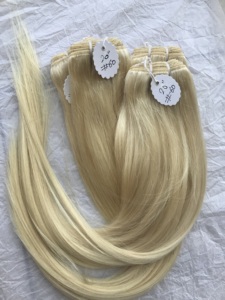 Wholesale Cambodian Malaysian Cuticle Aligned Straight Smooth #60 Silky Wefted Remy Virgin Human Hair Extensions India Vendor - Product Image 5