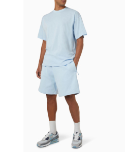 2025 Wholesale <b>Men</b> Summer Tracksuit Casual Matching 2 Pieces Suits 100% Cotton Breathable T Shirts <b>Shorts</b> Sets for Unisex - Product Image 3