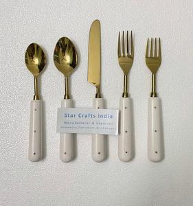 Juego de Cubiertos de acero inoxidable de nuevo diseño, juego de cubiertos perfectamente hechos, juego de cuchillos, cuchara, tenedor, con mango de resina, vajilla, cubiertos - Product Image 4