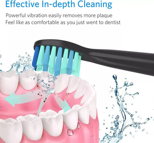 Cabezales de cepillo de dientes eléctrico de calidad profesional, paquete de 4, repuesto compatible para cepillado fácil en casa, hotel o al aire libre - Product Image 4