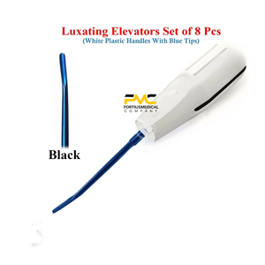 Ensemble de 8 élévateurs de racines luxatrices pour la chirurgie buccale, l'extraction dentaire et les procédures d'extraction dentaire - Product Image 6