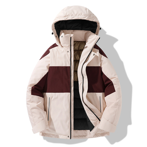 Nueva chaqueta de esquí de talla grande para hombre, traje de esquí impermeable y transpirable a prueba de viento personalizado OEM, ropa de nieve, ropa de abrigo de invierno para hombre - Product Image 1