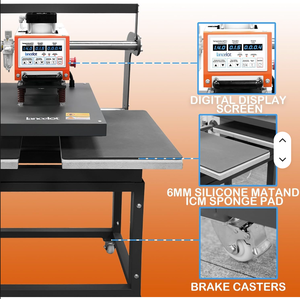 Nouvelle presse à chaud semi-automatique hydraulique 40*60 à double station coulissante pour sublimation de t-shirts et vêtements, imprimante DTF - Product Image 3