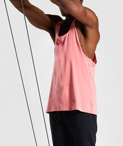 Logo personnalisé, impression d'écran en soie, Logos personnels Stringer débardeur Bodybuilding Gym pour hommes, tissu spécial à séchage rapide - Product Image 2