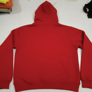 Sweat-shirt à capuche personnalisé pour homme, 100% coton, design brodé, coupe ample longue, col montant, couleur contrastée, épissure, hiver - Product Image 2