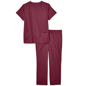 New Arrival Female <b>Doctors</b> Nurses Uniform <b>Sets</b> Comfortable Lightweight Cotton Polyester Spandex Medical Scrub Hospital Outfits - Product Image 1