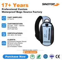 Sac de poitrine multifonction SINOTOP pour la pêche à la mouche, sac étanche personnalisé 840D, sac à bandoulière durable 7,5L, sac à dos pour leurres de pêche