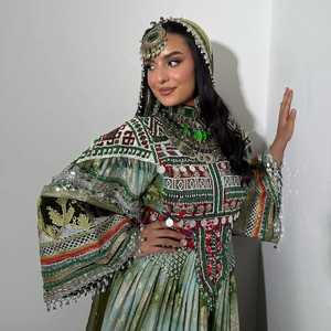 Velours moderne de dentelle de quantité minimale de commande bas dans la couleur bleue avec la belle conception plaquée or robe traditionnelle fournisseur direct d'usine - Product Image 6