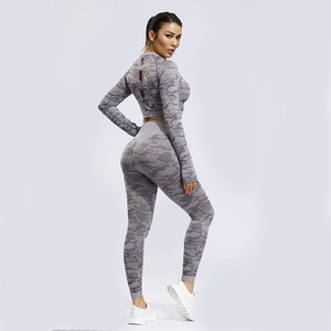 Nouveaux ensembles de yoga décontractés imperméables pour femmes, pour la salle de sport, taille élastique, best-seller, style unique et tendance - Product Image 6