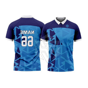 Profesional personalizado de alta calidad Ropa deportiva Media manga Material de poliéster Cricket Jersey - Product Image 5