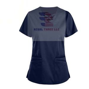 Uniforme de hospital personalizado al por mayor uniformes de enfermería tops de enfermera - Product Image 3