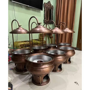 ขายส่ง Chaffing จานอาหารบุฟเฟ่ต์อุ่นงานแต่งงานทุกโอกาสตกแต่งจัดเลี้ยงจานเสิร์ฟอาหาร Chaffing จาน - Product Image 5