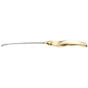 Disector de aleta de frente endoscópica tipo Ramirez, juego de instrumentos manuales de 9-3/4 \ "25 cm con acero inoxidable y mango chapado en oro - Product Image 1