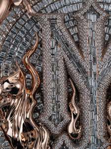 Joyería Hip Hop, Cadena con Colgante de Moissanita VVS, Plata 925, Letra con Incrustaciones de Moissanita, Certificado GRA, Unisex, Pasa el Test de Diamantes - Product Image 5