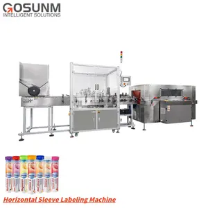 automatic shrink sleeve labeling machine with tunnel small tube bottle cap sleeving machine for sale shrink sleeve machine price