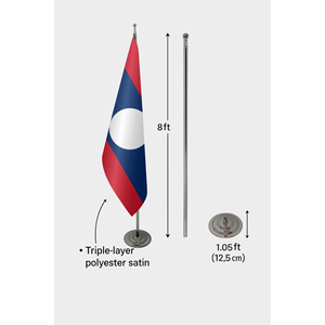 Laos Official Indoor Custom <b>Flag</b> 3x5ft Various Including Cotton Nylon Plastic Polyester Silk Digital Aluminum <b>Pole</b> Pennant - Product Image 6