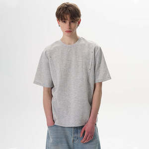 GAF เสื้อยืดผู้ชายน้ำหนักเบาผ้าฝ้าย100% ไหล่ตกไซส์ใหญ่พิเศษออกแบบได้ตามต้องการ - Product Image 2