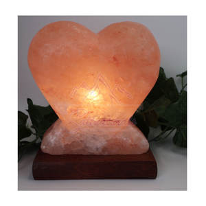 Lampe au sel de l'Himalaya en forme de cœur sur mesure OEM Prix de gros Artisanat naturel du Pakistan - Product Image 4