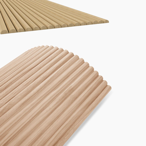 Puerta enrollable vertical de madera maciza, listones decorativos, cubierta interior moderna, muebles de almacenamiento con estilo, Panel Flexible - Product Image 1