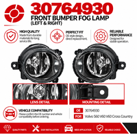 Ensemble de feux antibrouillard avant gauche 30764930 pour Volvo S40 V50 2008-2011, remplacement du pare-chocs avant, pièces d'éclairage automobile