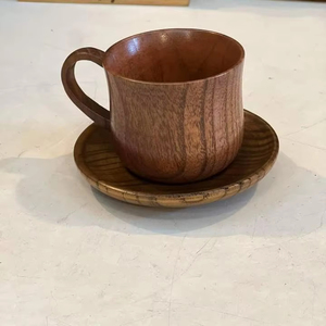 PERIODS Natural Wood Tea Cup Wooden for Wine Coffee Water Hot Cold Drinks Drinking <b>Mug</b>, Japanese Style Wood Tea - Product Image 1