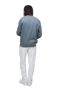 Polar 100% algodón mezclado cuello redondo sudadera suelta ajuste Suny System pulóver sudadera 380gsm versión básica para hombres - Product Image 3