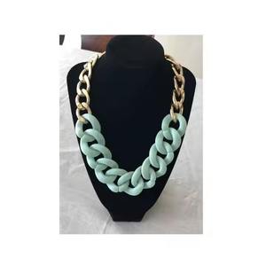 Collier en résine fait main tendance pour femmes, bijoux fantaisie en cristal, colliers pendentifs tendance, bijoux fantaisie - Product Image 1