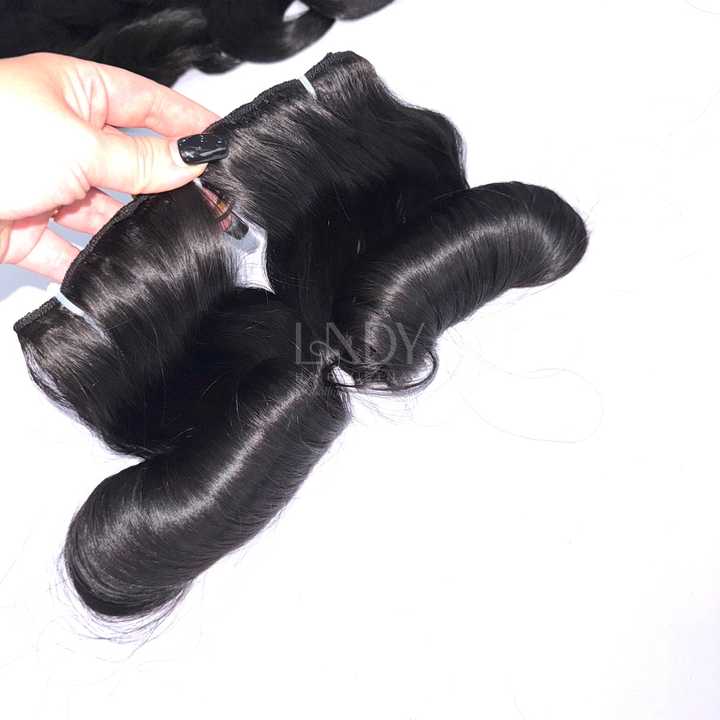 Top Quality Super Double Drawn Bouncy Black Color From 100% Vietnamese Human Hair With Wholesale Price 2025