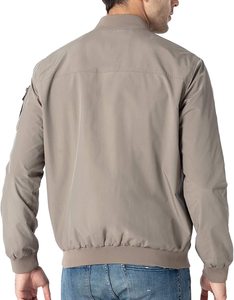 Wholesale Price Unisex Customized Logo Canvas Stand Collar Bomber <b>Jacket</b> with Front Logo High Quality Quick Dry - Product Image 6