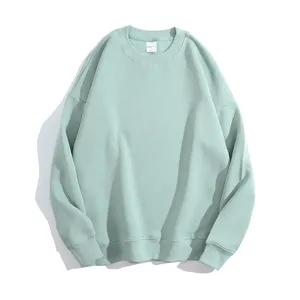 Custom Men's Crewneck Hooded Pullover Sweatshirt Color Block Design Spring Season 100% Cotton Eco-Friendly Fleece OEM Service - Product Image 5