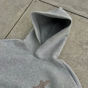 Vêtements personnalisés pour fabricants, coton lourd de haute qualité, à capuche, respirant, streetwear surdimensionné, strass, hiver - Product Image 4