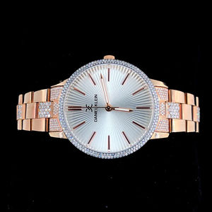 Montre-bracelet unisexe de luxe tendance hip-hop, diamant moissanite, clarté VVS, mouvement mécanique, verre, or blanc, acier inoxydable - Product Image 3