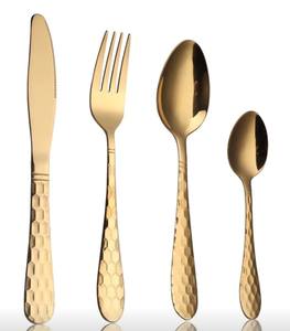 Vente en gros de couverts d'hôtel en acier inoxydable de haute qualité plaqués or avec haute finition style luxueux fait à la main pour cafés clubs - Product Image 3