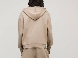 Sweat-shirts athlétiques populaires pour hommes, manches longues, poignets côtelés, design de marque personnalisé, sans cordon, en molleton de coton, épaules tombantes, veste à fermeture éclair - Product Image 6