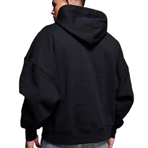 Sudadera con capucha minimalista de colores personalizados personalizable ajuste relajado poliéster/algodón polar transpirable hombres mujeres otoño - Product Image 4