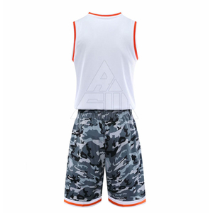 Ensembles de maillots de basket-ball pour hommes Respirant 100% polyester Conception et logo personnalisés Position avant Service OEM Sans manches - Product Image 2